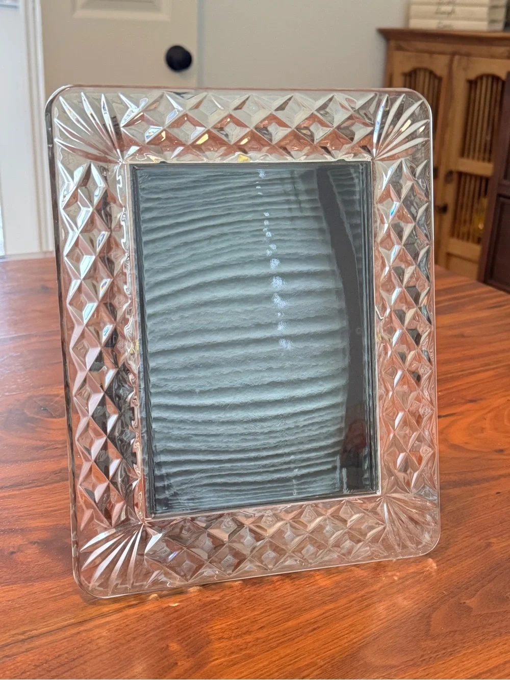 Waterford Crystal Westover Picture Frame 5x7 Photo Retired Signed Standing VTG